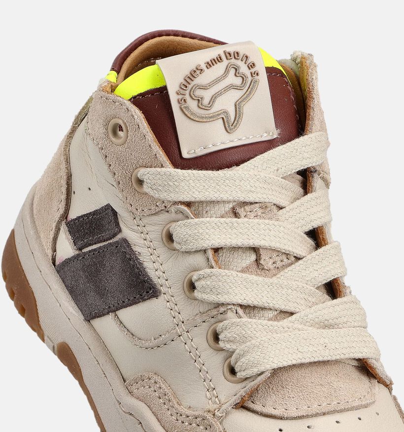 STONES and BONES Kiton Beige Sneakers voor jongens (362012) - geschikt voor steunzolen