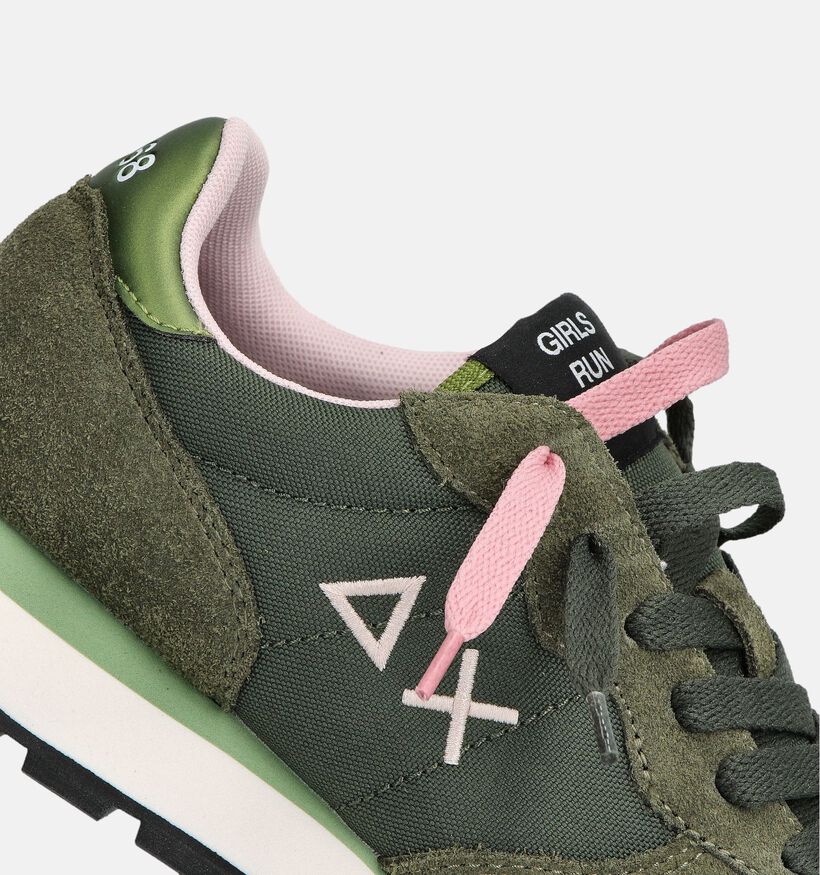Sun68 Ally Solid Nylon Groene Sneakers voor dames (361895) - geschikt voor steunzolen