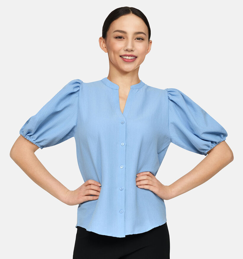 SISTERS POINT Varia Blauwe Blouse voor dames (349347)