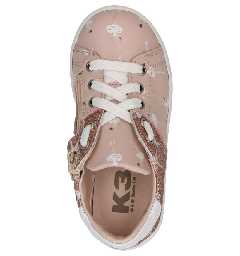 K3 Baskets basses en Rose clair en cuir (270852)