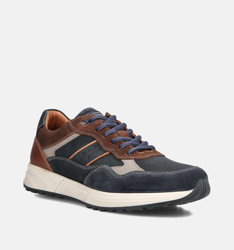 Australian Grants Blauwe/Bruine Veterschoenen voor heren (361658) - geschikt voor steunzolen