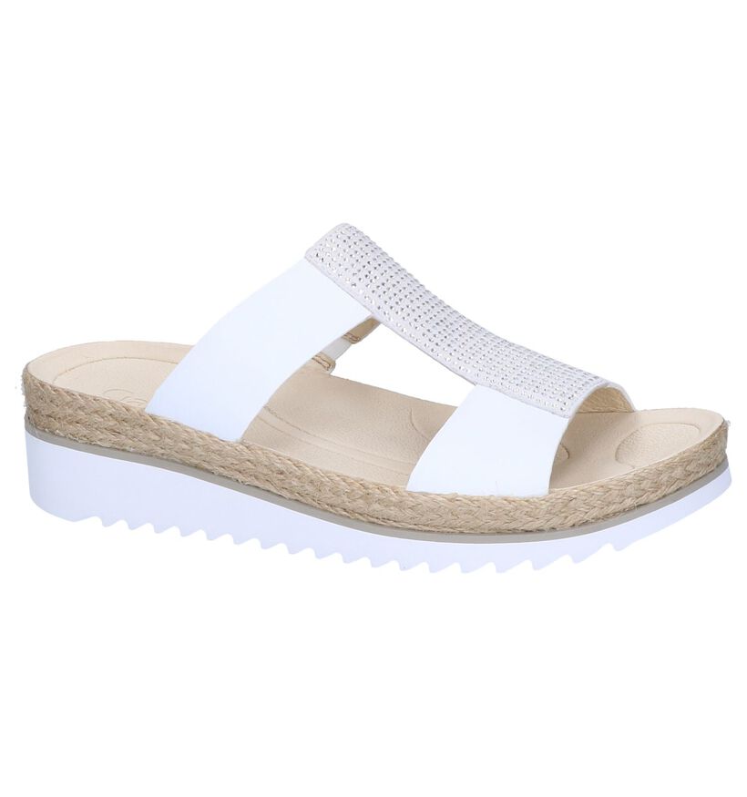 Witte Slippers Gabor Best Fitting in leer (245584)