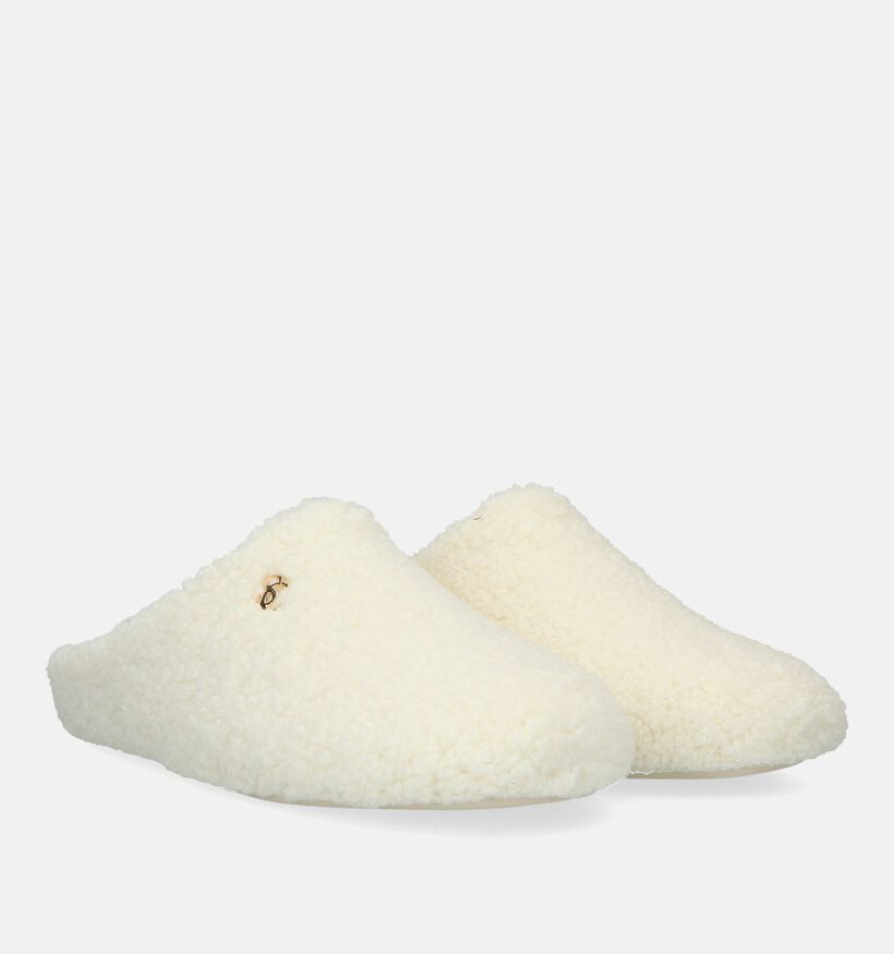 Scapa Ecru Teddy Pantoffels voor dames (332652)