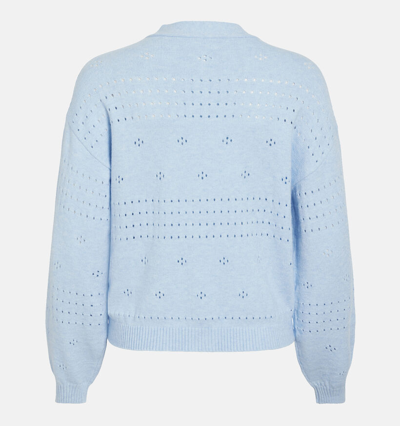 Vila Ril Cardigan avec boutons en Bleu pour femmes (351757)