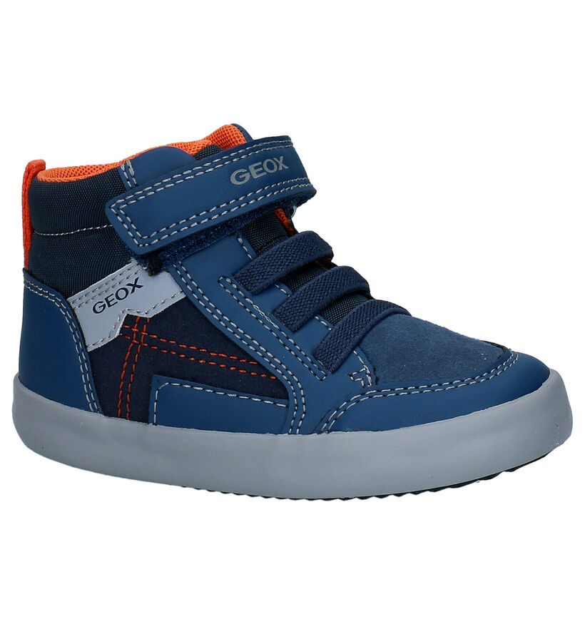 Geox Gisli Blauwe Hoge Schoenen in kunstleer (294090)