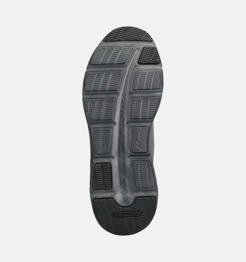 Skechers Glide-Step Vortex Avalin Baskets en Gris fonc&eacute; pour hommes (375623)