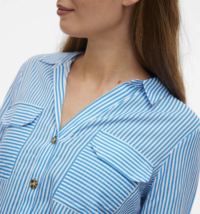 Vero Moda Bumpy Blauw Hemd voor dames (337251)