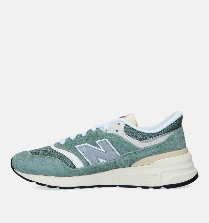 New Balance U 997 Baskets en Vert pour femmes (327411) - pour semelles orthopédiques