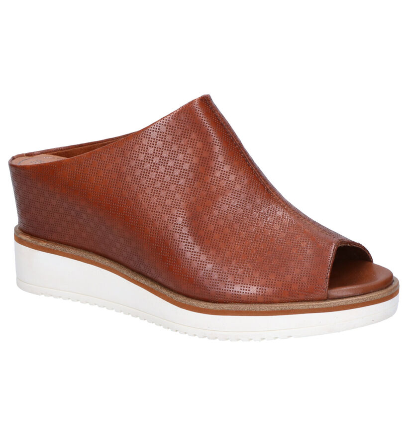 Tamaris Cognac Muiltjes in leer (269788)