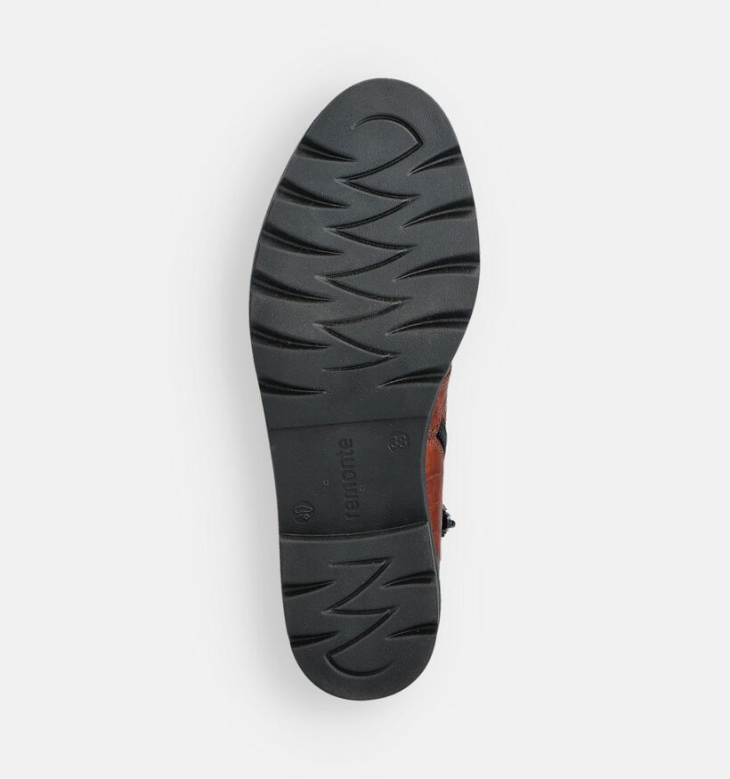 Remonte Boots à lacets en Cognac pour femmes (360406) - pour semelles orthopédiques