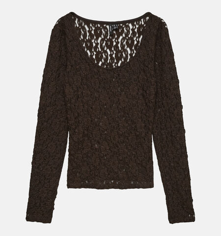 Vero Moda T-shirts Zwart/Bruin