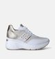 NeroGiardini Witte Sneakers met sleehak voor dames (351949) - geschikt voor steunzolen