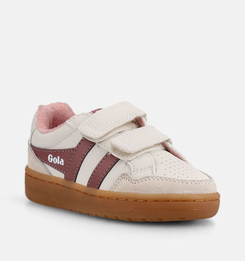 Gola Eagle Strap Baskets basses en Blanc pour filles (376293) - pour semelles orthop&eacute;diques