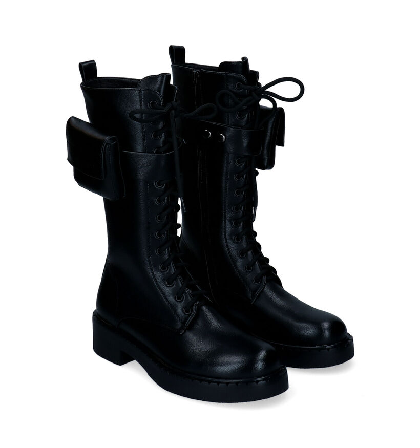 Noa Harmon Zwarte Boots in kunstleer (297801)