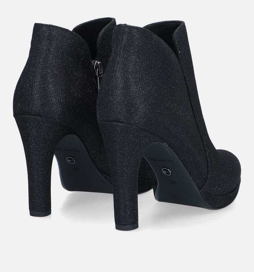 Tamaris Bottines avec talon haut en Noir pour femmes (330501)
