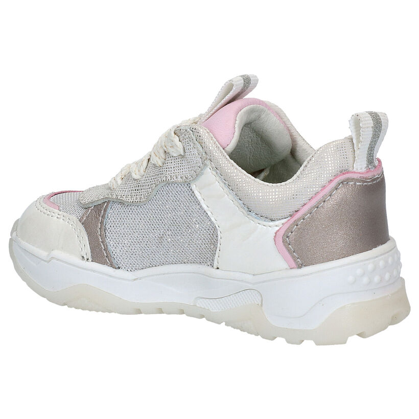 Bunnies Charlie Chunky Chaussures à lacets en Blanc en cuir (275285)