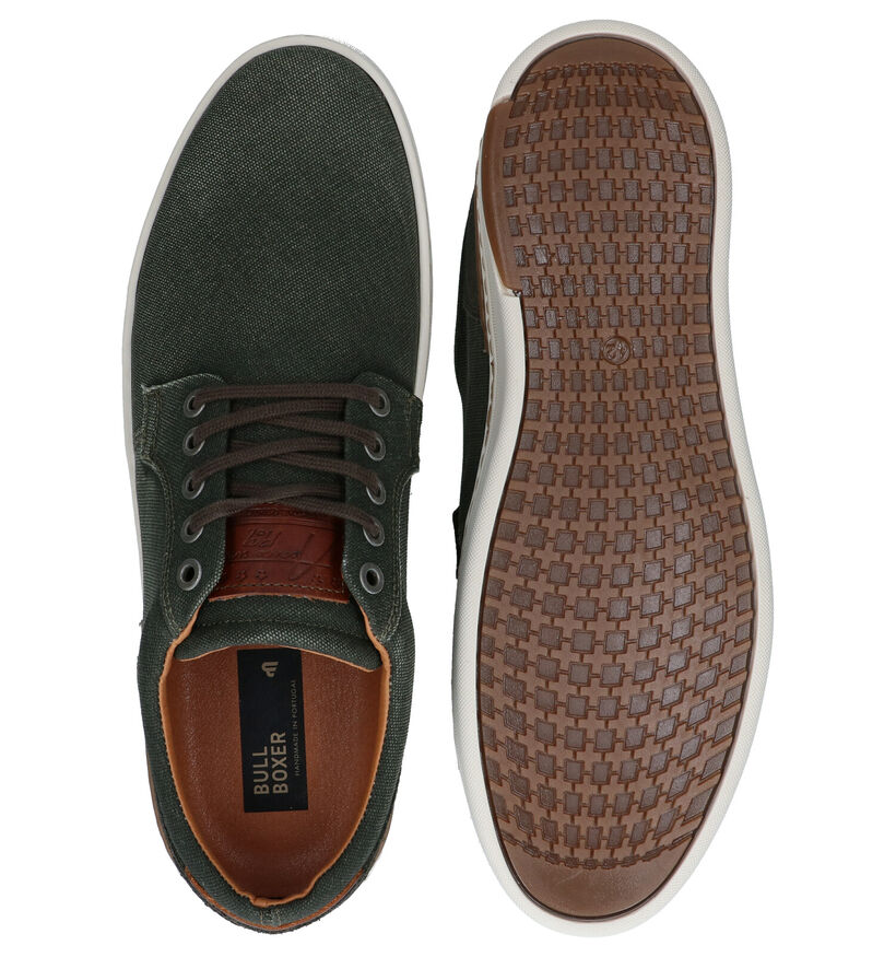 Bullboxer Zwarte Veterschoenen in nubuck (300222)