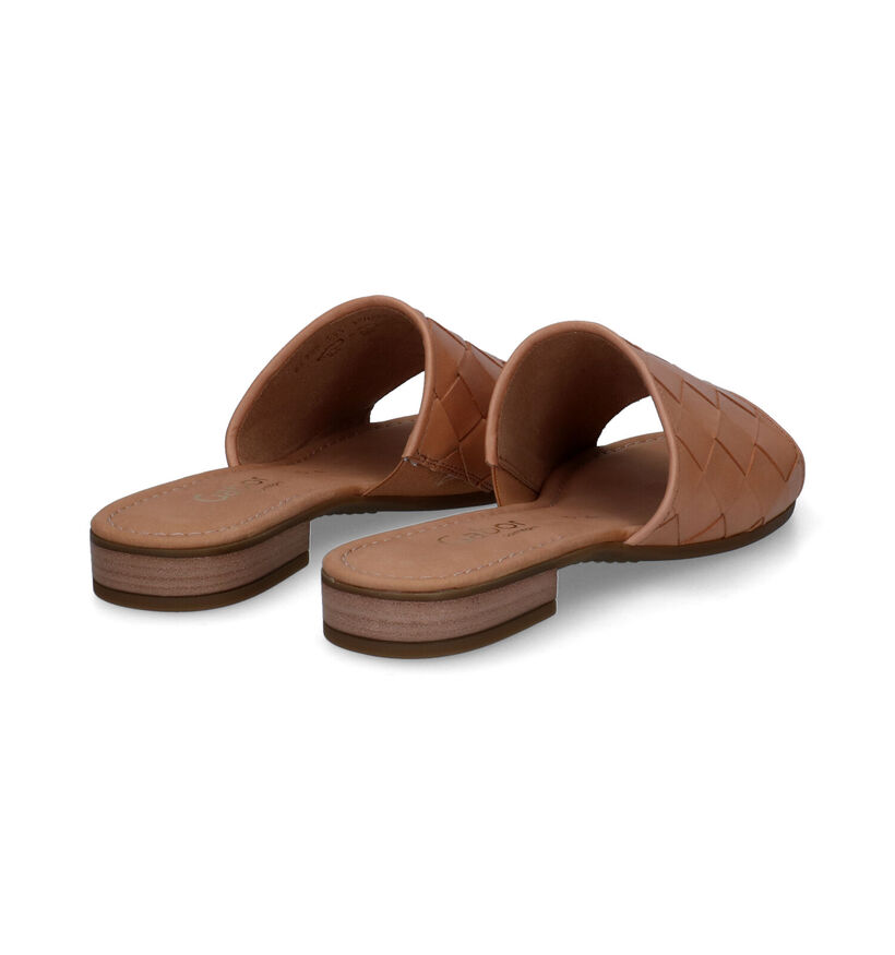 Comfort Nu-pieds plates en Cognac pour femmes (306161)