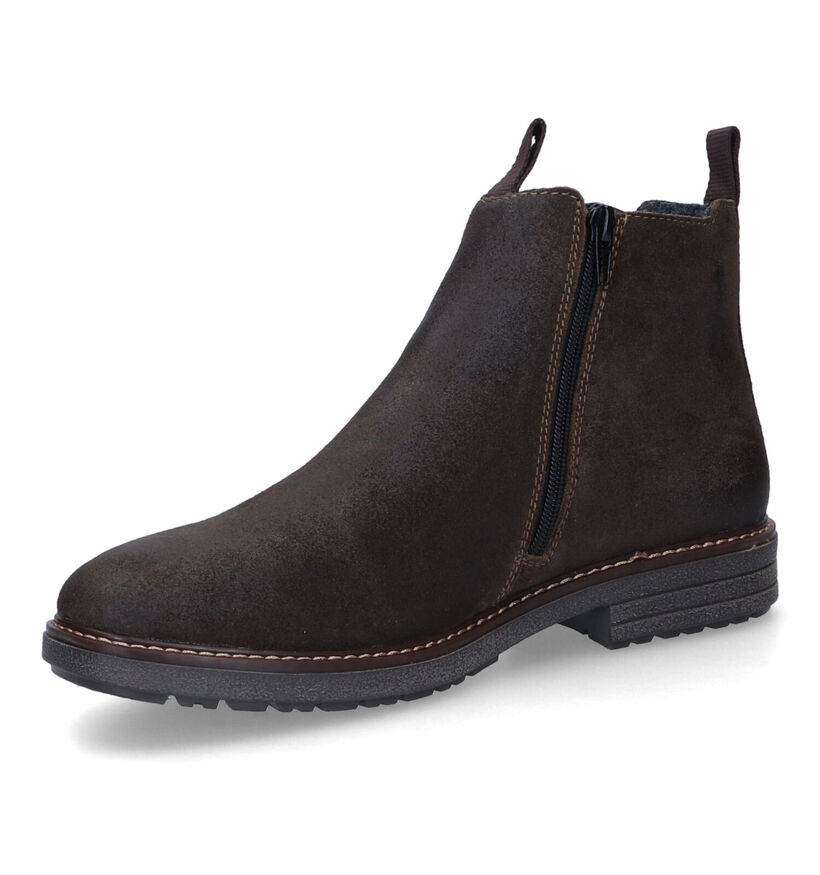 Rieker Bottines Chelsea en Brun foncé en nubuck (315592)