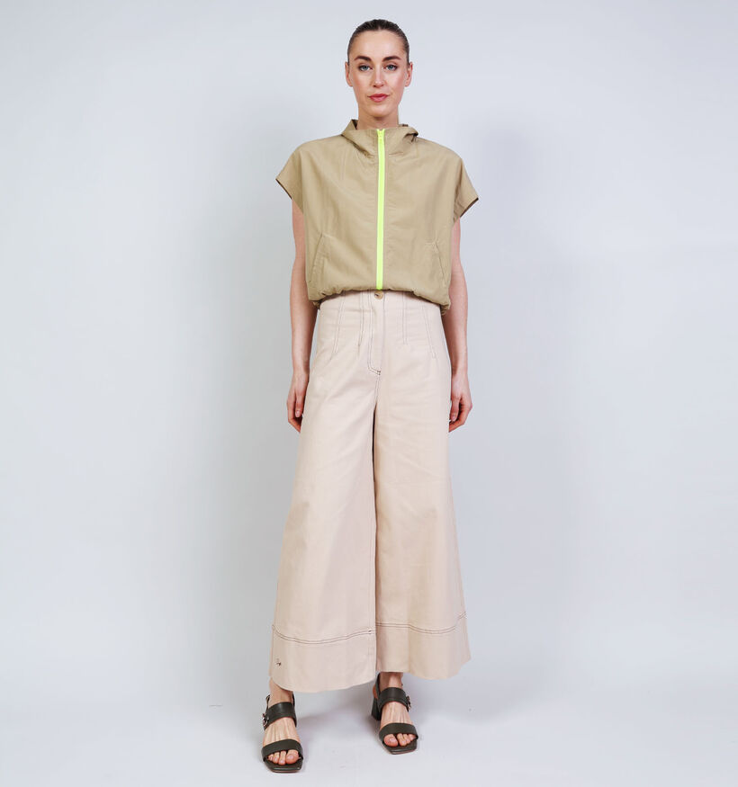 Orfeo Olivie Pantalon classique en Beige pour femmes (371940)