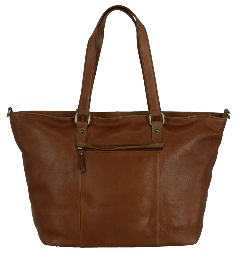 Burkely Craft Caily Laptoptas Cognac in leer (260954)