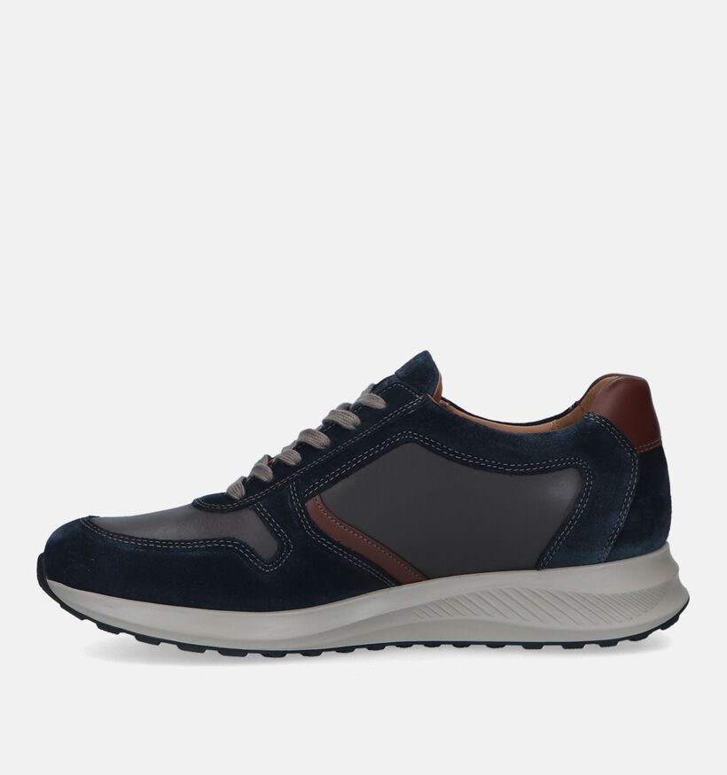 Mephisto Dino Velsport Blauwe Veterschoenen voor heren (345981) - geschikt voor steunzolen