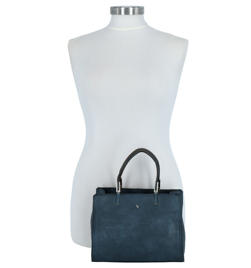 Abbacino Langarita Sac à Main en Bleu en simili cuir (262532)