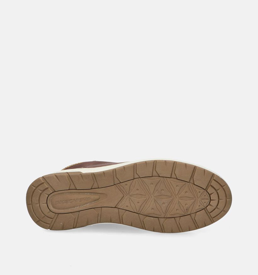Skechers Garlan Deno Bottines en Marron pour hommes (346371)