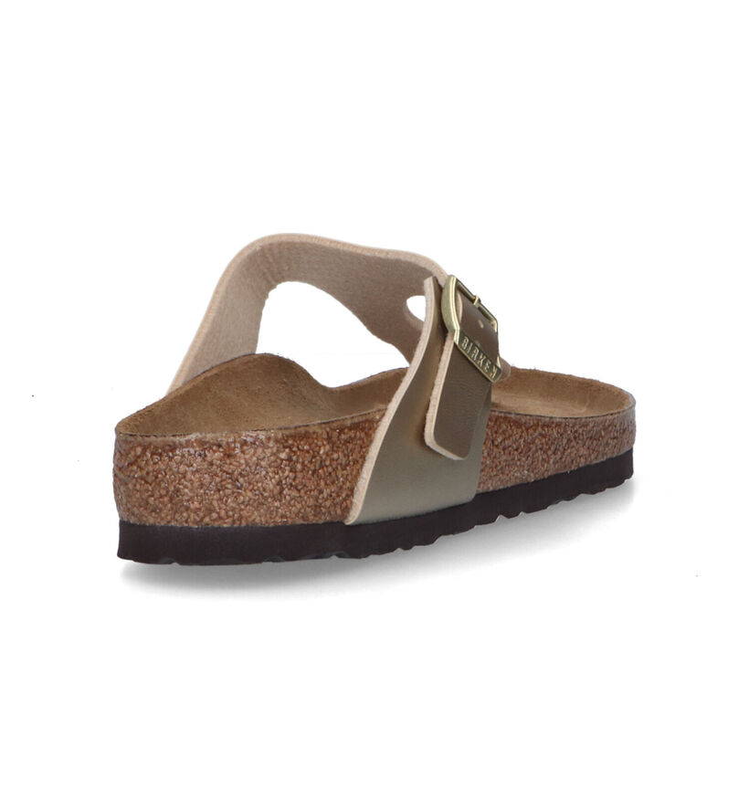 Birkenstock Gizeh Tongs en Or pour femmes (339534)