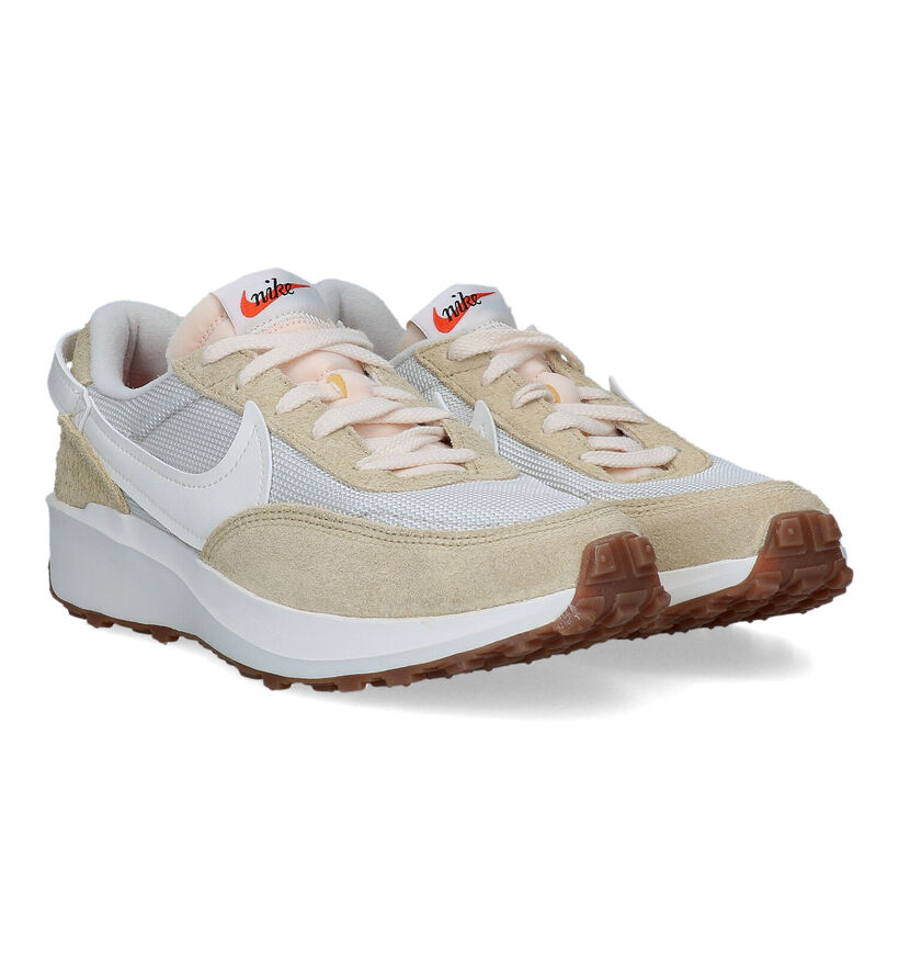 Nike Waffle Debut Beige Sneakers voor dames (324662)