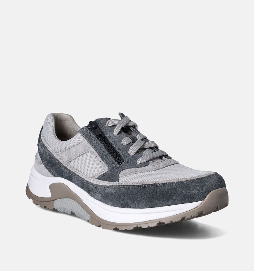 Pius Gabor Grijze Veterschoenen voor heren (354901) - geschikt voor steunzolen