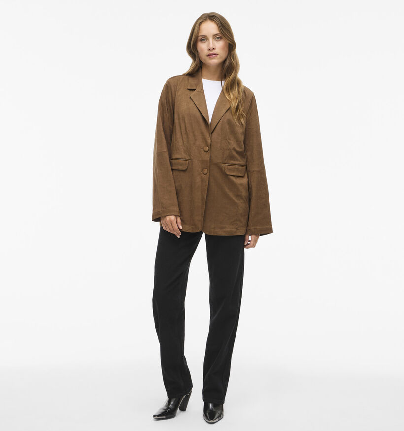 Vila Hena Blazer en Brun pour femmes (371887)