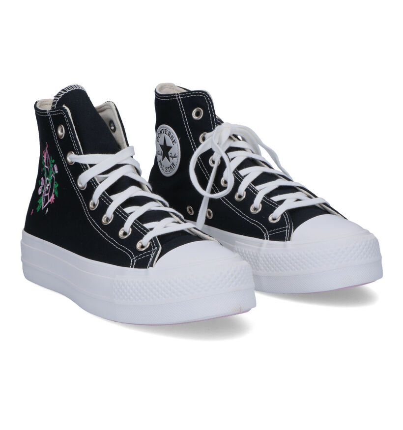 Converse Chuck Taylor AS Lift Baskets en Noir pour femmes (312452)