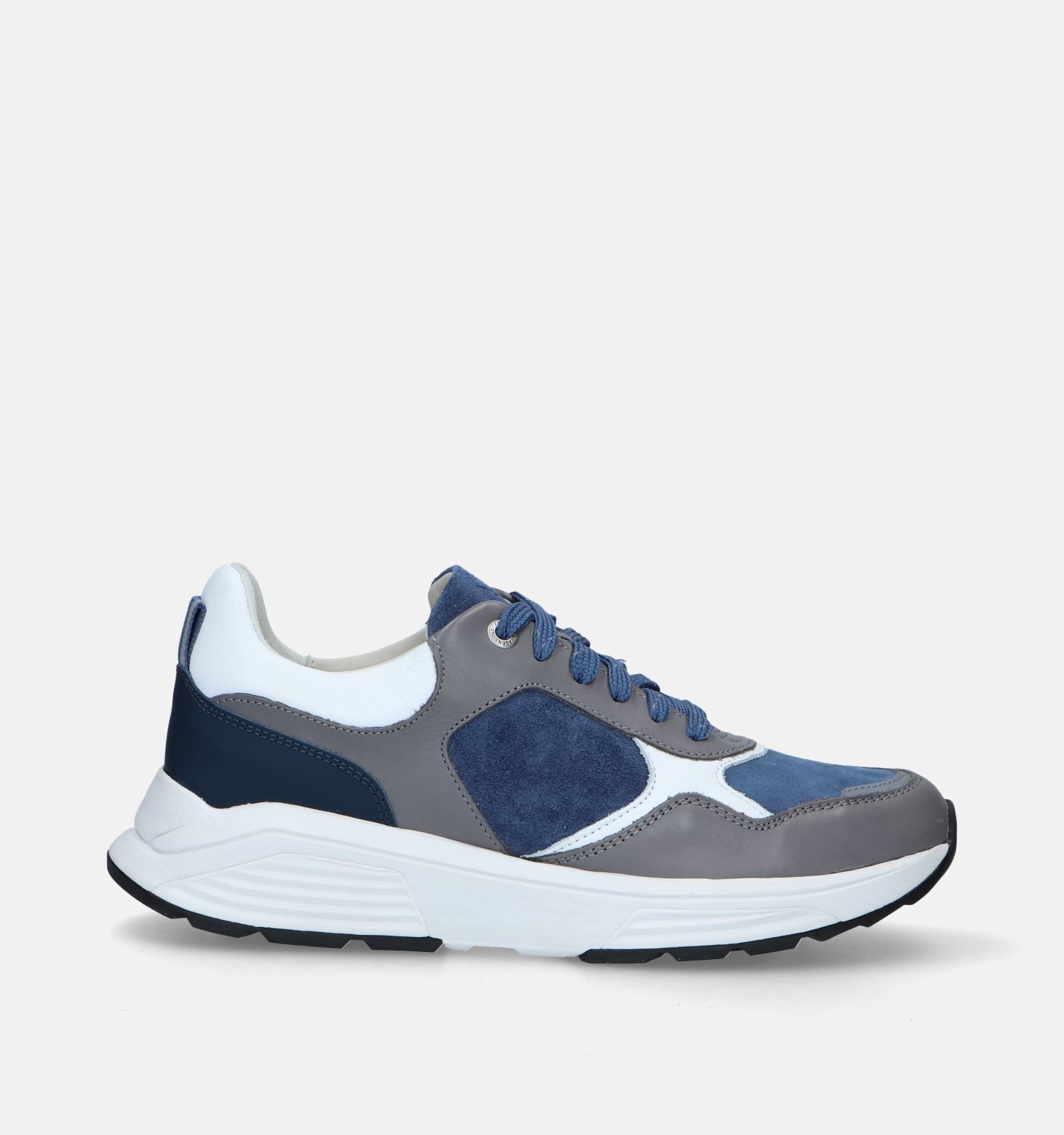 Xsensible Rialto Grijze Veterschoenen Heren Lage schoenen Online op TORFS.BE
