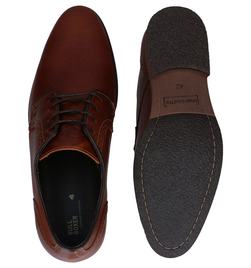 Bullboxer Cognac Geklede Veterschoenen in leer (281296)