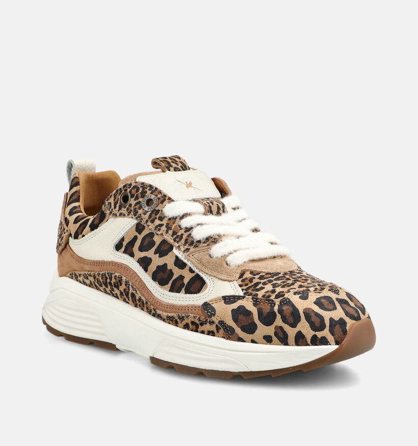 Xsensible Milau Bruine Sneakers voor dames (379010) - geschikt voor steunzolen