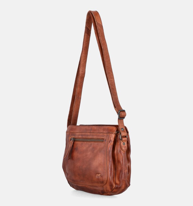 Bear Design Sac porté croisé en Cognac pour femmes (358884)