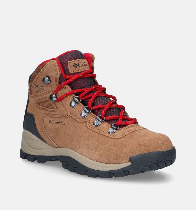 Columbia Newton Ridge Plus Waterproof Amped Bottines en Cognac pour femmes (344830)