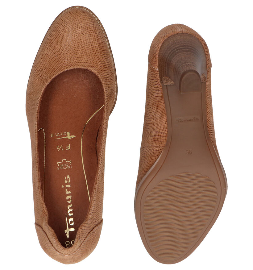 Tamaris TOUCH it Cognac Pumps in daim (286280)