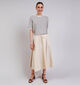 Desires Ophelia Below Knee Lichtbeige Rok voor dames (370647)