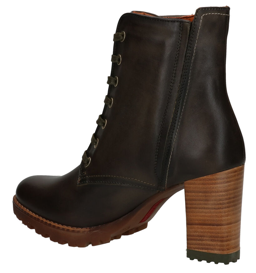 Pikolinos Connely Bottillons en Vert en cuir (283617)
