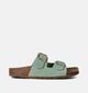 Laurent David Nu-pieds plates en Vert pour femmes (358092)