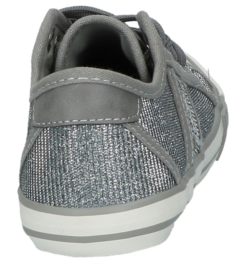 Mustang Baskets basses en Argent en textile (209518)