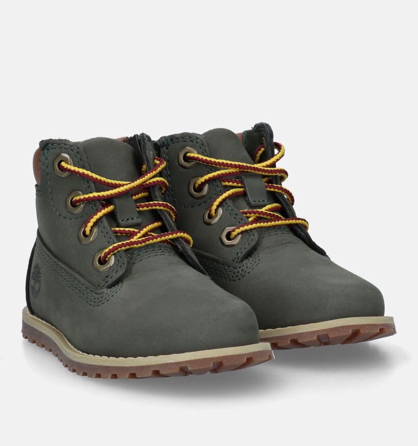 Timberland Pokey Pine 6IN BOOT Kaki Bottines voor jongens, meisjes (329075) - geschikt voor steunzolen