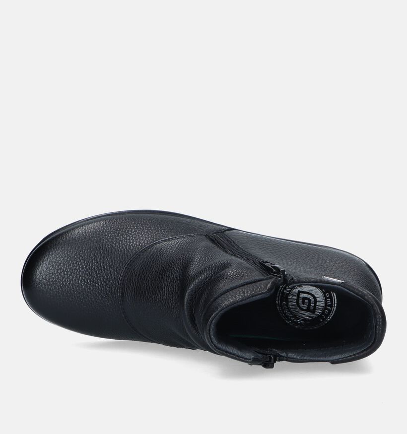 G-Comfort Bottines plates en Noir pour femmes (331734) - pour semelles orthopédiques