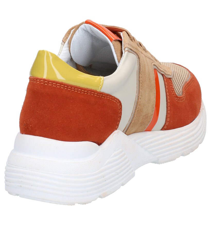 Hip Oranje Sneakers in leer (274451)