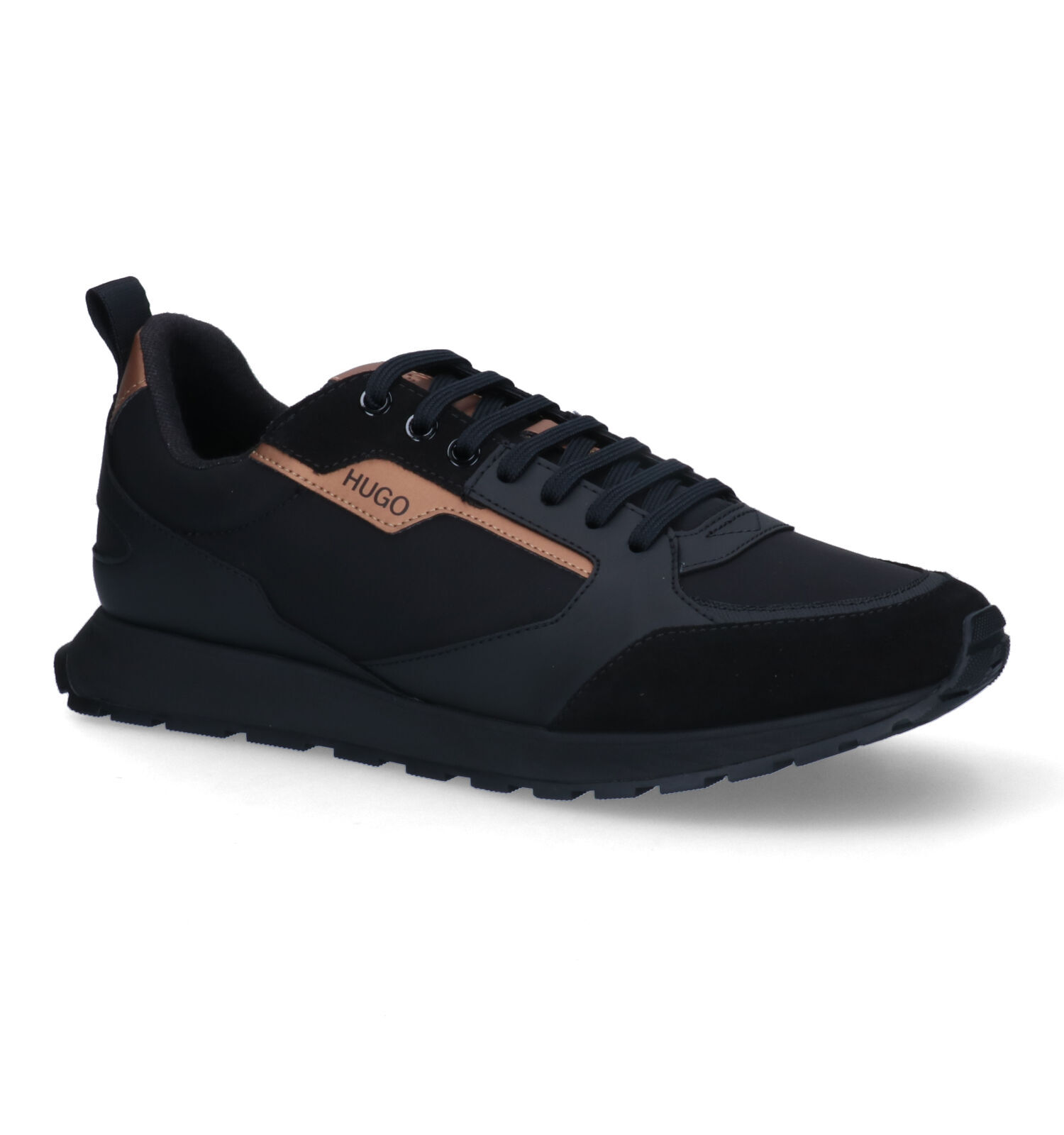 Hugo Boss Icelin Runn Zwaret Sneakers | Heren Sneakers | Online op TORFS.BE