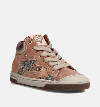 STONES and BONES Hoge schoenen Beige/Roze