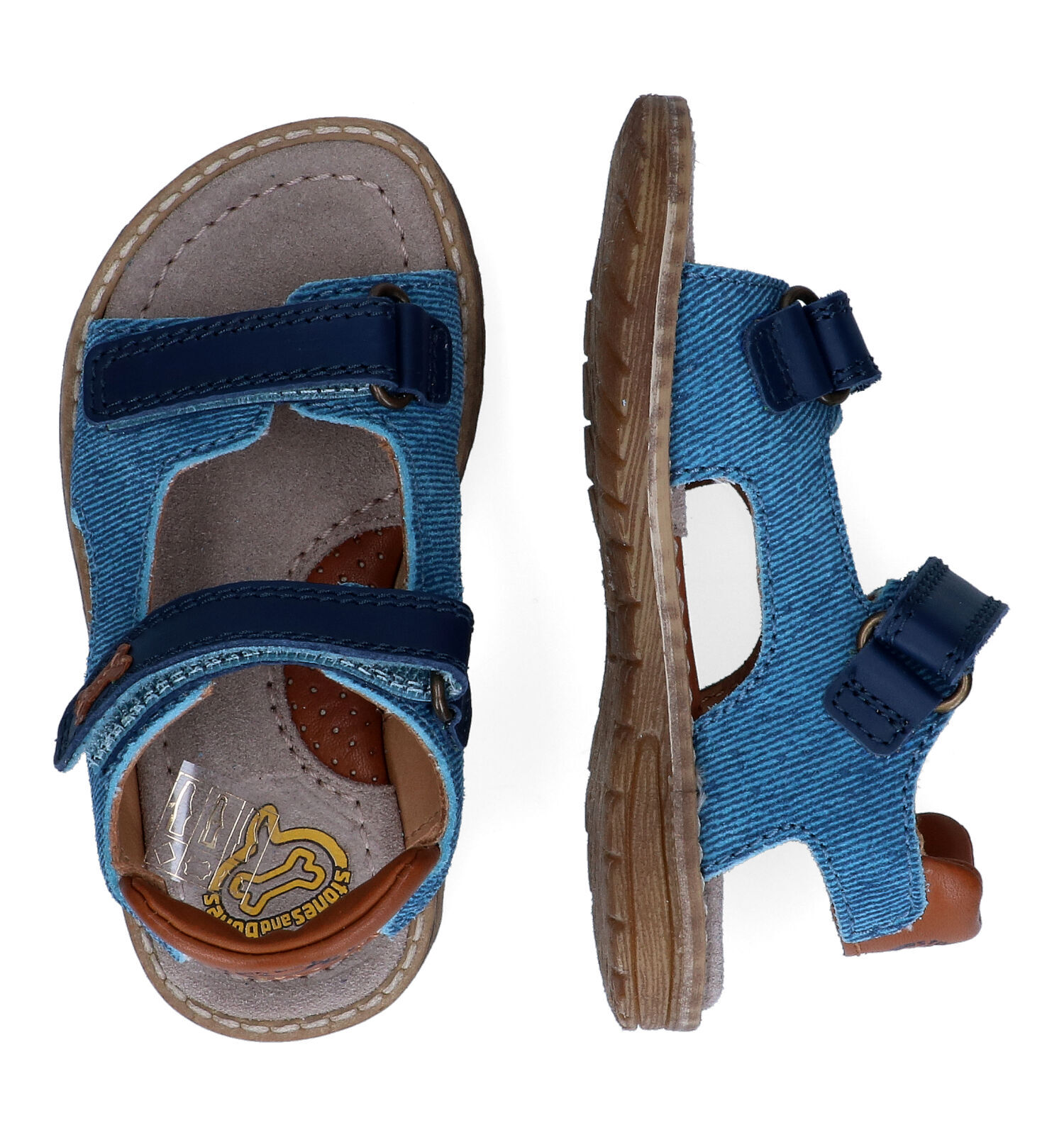 STONES and BONES Dado Blauwe Sandalen Jongens Sandalen Online