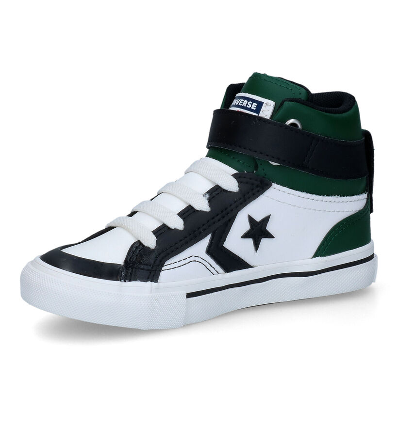 Converse Pro Blaze Strap HI Baskets en Noir pour garçons (293598) - pour semelles orthopédiques